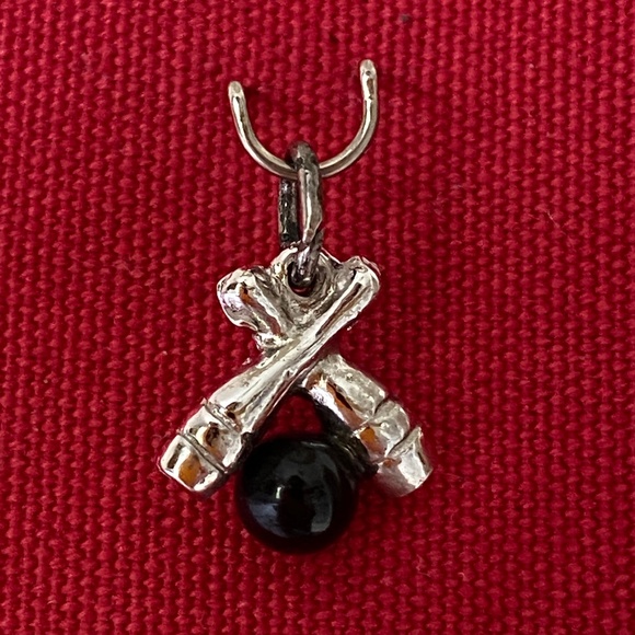 VTG I Crossed Bowling Pins + Black Ball Charm - Picture 8 of 16